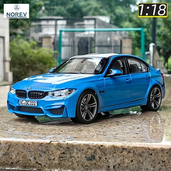 Norev 1:18 BMW M3 quinta generación F80 coche en miniatura de aleación sedán para un amigo colección Personal de regalos de cumpleaños de metal