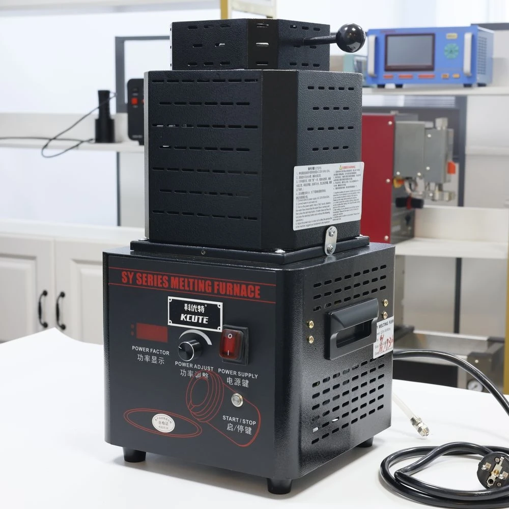 

3KG Medium Frequency Gold Smelting Furnace Jewelry Process Tool Silver Gold Fast Intermediate Frequency Melting Machine