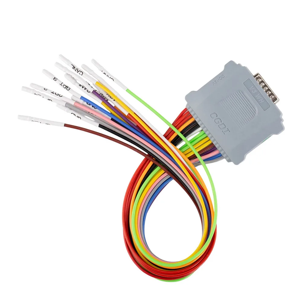 New 2026 CG FC200 New DB15 Harness with GTP2 and GTP3  16 PIN Jumper Cable for ECU Read/Write with New 12V Control and GPT-4