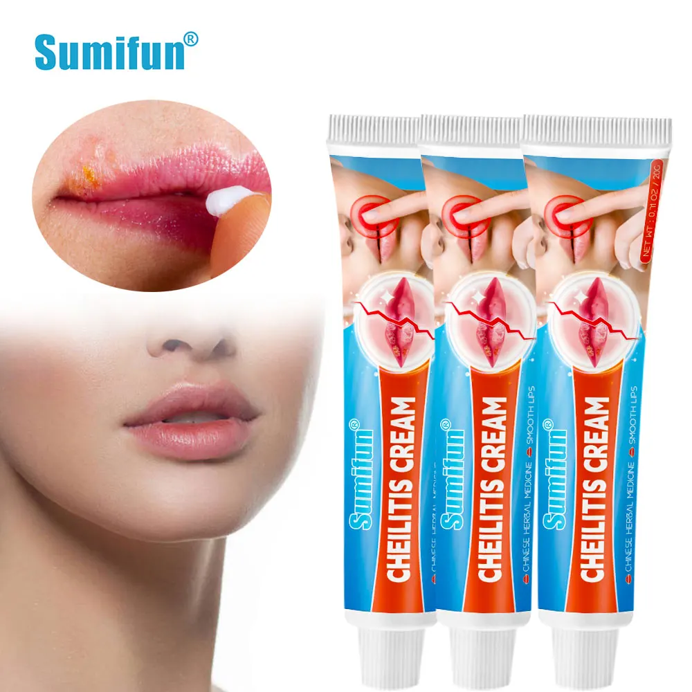 

1/2/3Pcs Sumifun Cheilitis Cream Inflammation Treatment Labial Herpes Antibacterial Ointment Chapped Lips Moisturizing Care