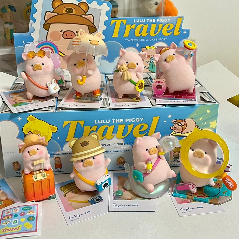 

Lulu The Piggy Travel Series глухая коробка Kawaii экшн-фигурка мультяшная модель загадочная коробка коллекционные игрушки Декор Девушка сюрприз подарки