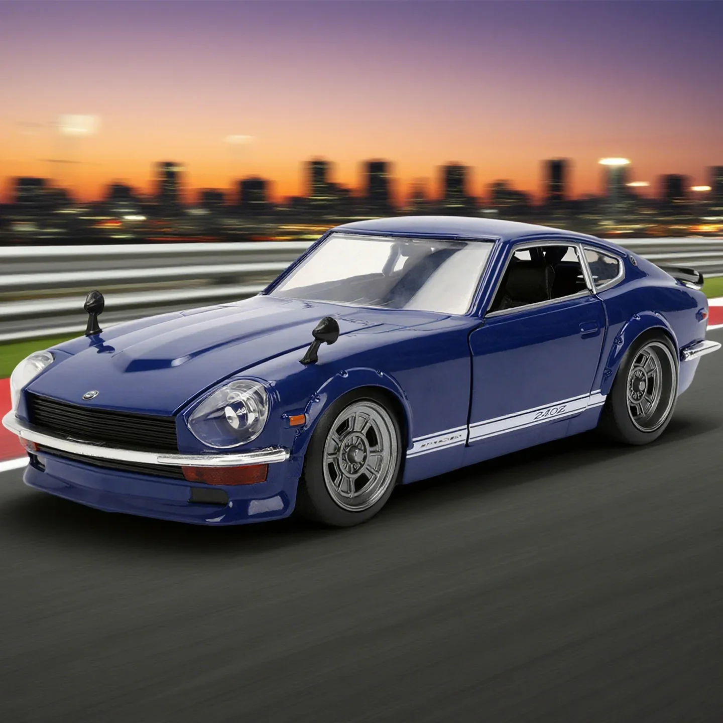 

JADA 1:24 DATSUN 240Z 1972 JDM легкосплавный автомобиль, литье под давлением и игрушечный транспорт, модель автомобиля, миниатюрная масштабная модель автомобиля для детей