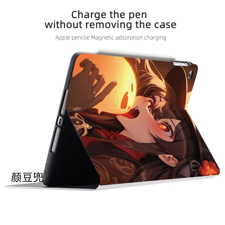 Hutao Anime Genshin Impact For iPad Air 4 5 Mini 5 6 Case Luxury Silicone For Pro 12.9 11 iPad 10th Protective Shell Pro13 Air11