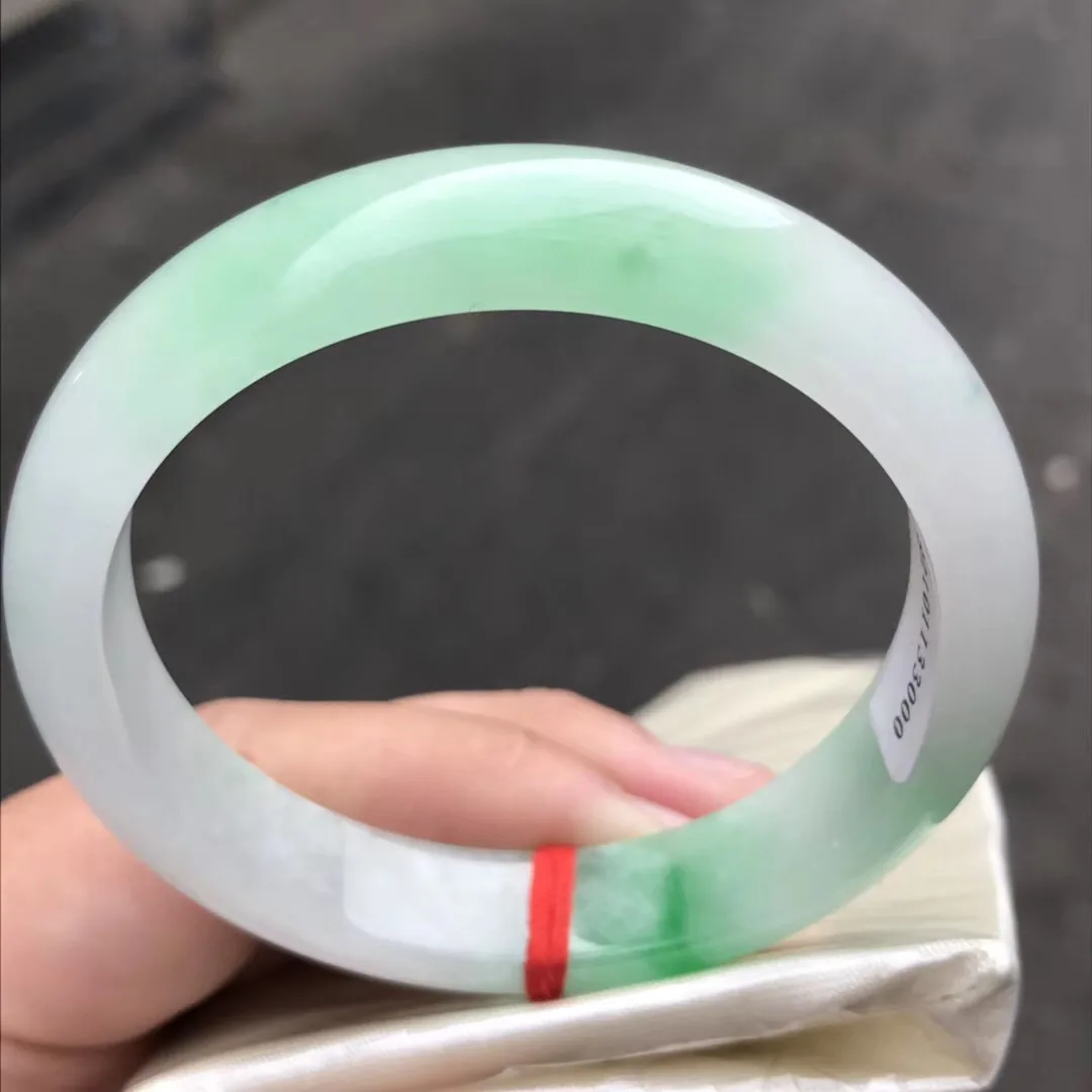 Pure Natural Bangles Original Ecological Pattern Light Purple Floating Flower Ice Kind 5A Class Jade Bracelet Jewelry Accessorie