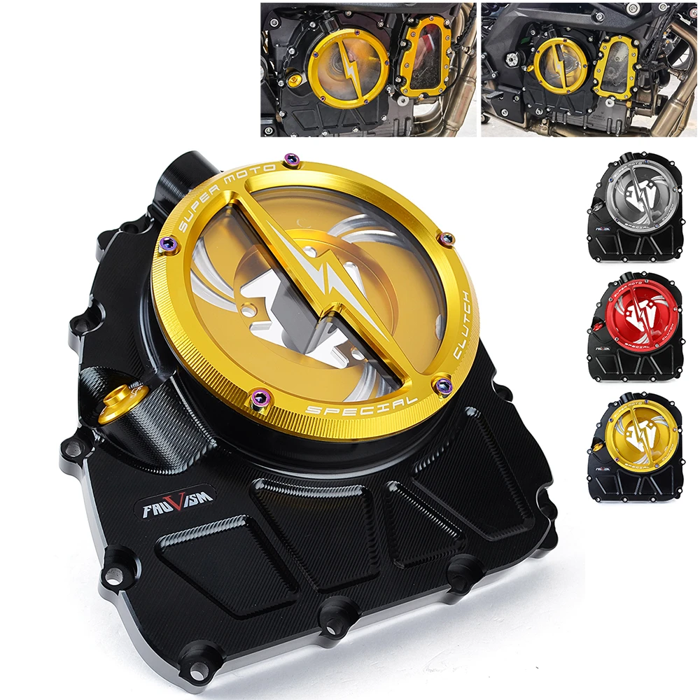 

BN600 TNT600 CNC Racing Clear Clutch Cover & Spring Retainer For Benelli BN TNT 600 2020