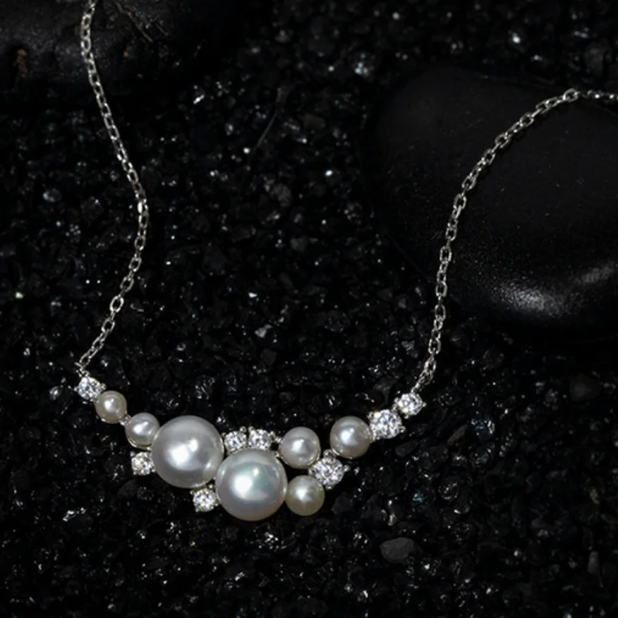 

CHARMING GENUINE NATURAL SEA CULTURED WHITE PEARL NECKLACE PENDANT