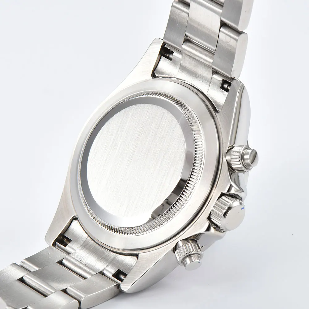 39mm men's custom watch VK63 movement quartz chronograph sapphire glass luxury business VK63 men's watch water resistant 10Bar