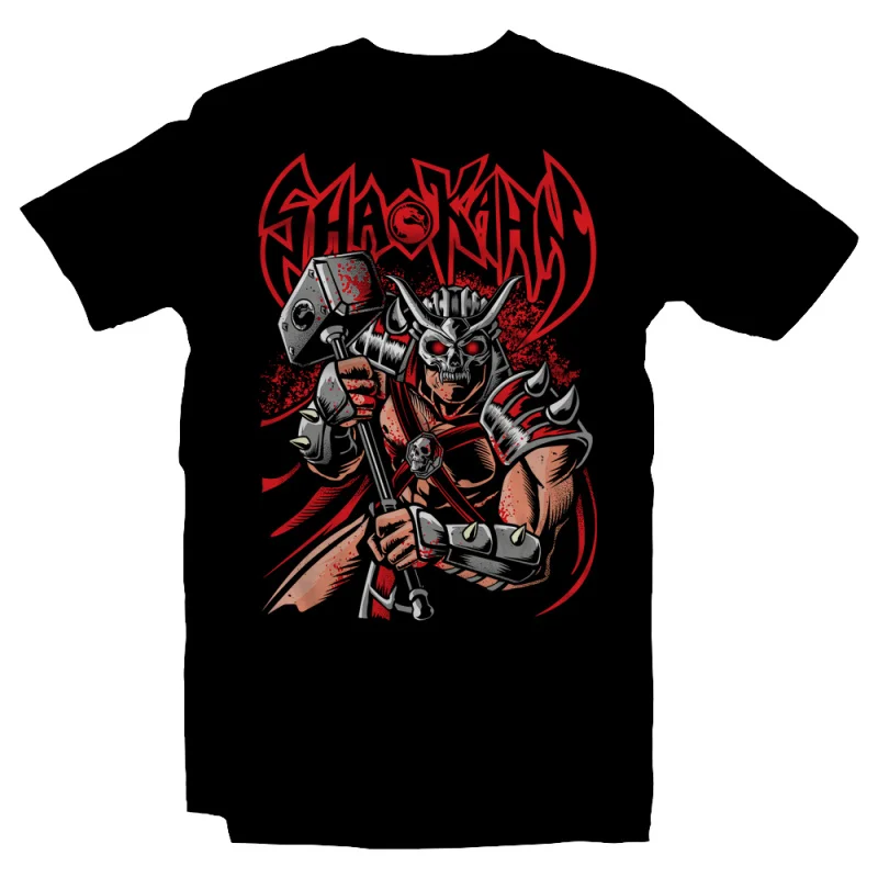 

Shao Kahn You Suck 90's Mortal Kombat Gift tee for gamer 100% cotton printed Men's Short Sleeve Graphic T-Shirt All size tops