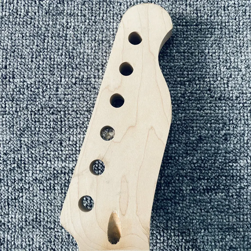 HN761 Custom Order Unfinished Tele Electric Guitar Neck Natural Maple 22 Frets No Logo for TL Guitar Replace DIY Personal Use