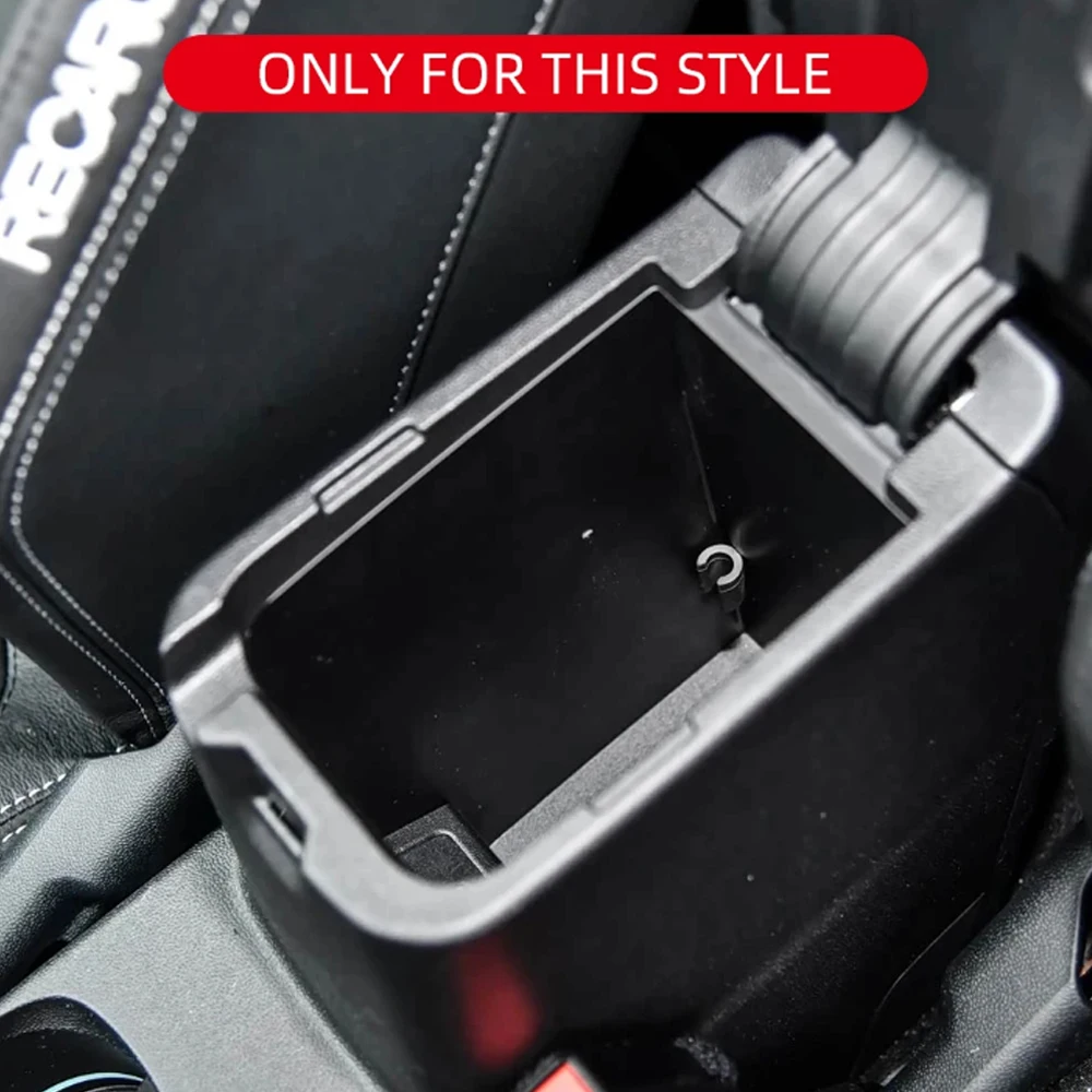 ABS Mittelarmlehnen-Aufbewahrungsbox, Organizer für Kleinigkeiten, für Ford Fiesta MK8 Puma 2017 - 2024, Autozubehör – Detail 1