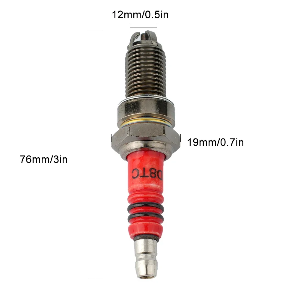 New Spark Plug D8TC For CG 125 150 200cc CF250 Motorcycle Scooter ATV High Performance Three Electrode Head Spark Plugs