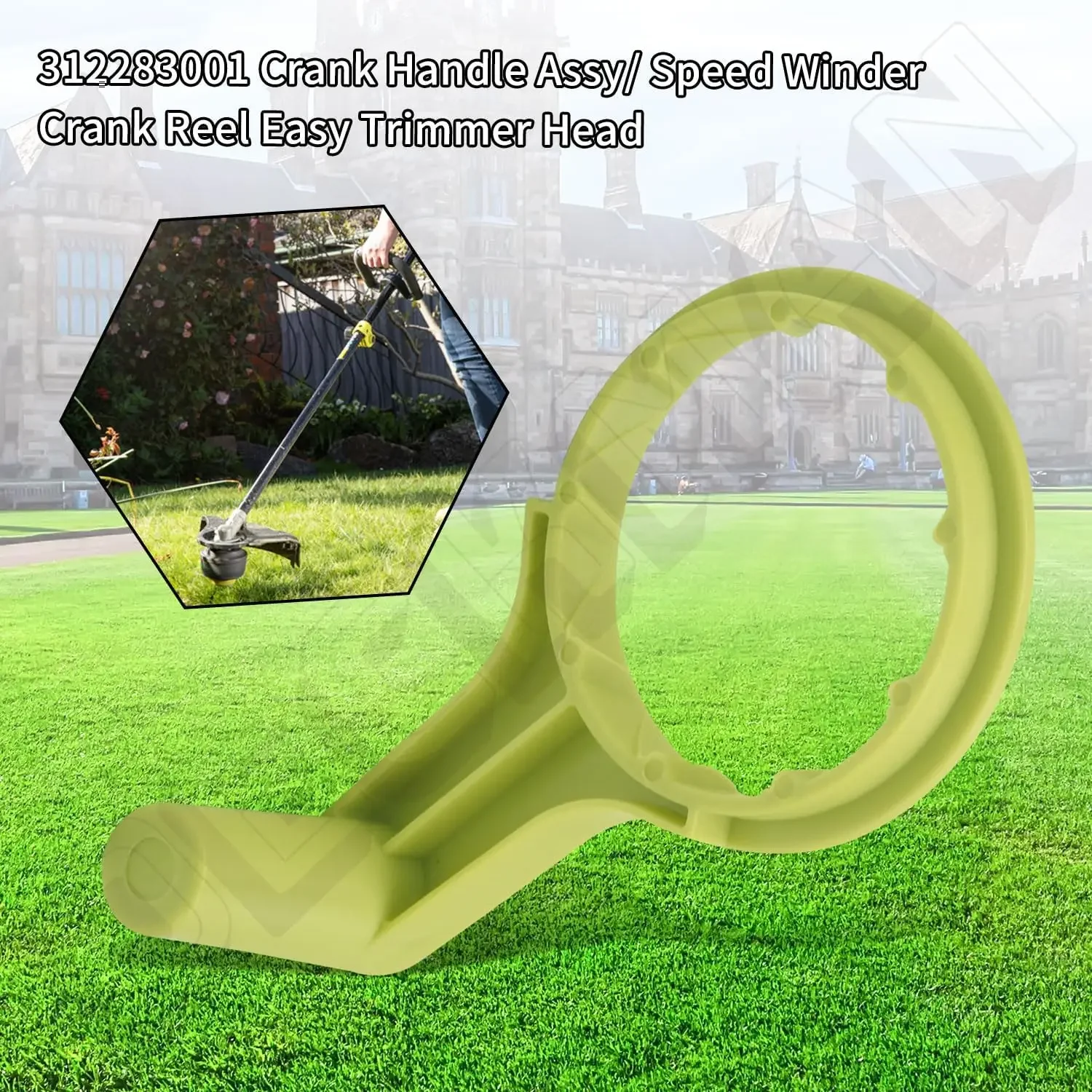 

312283001 Crank Handle Assy/Speed Winder Crank Reel Easy Trimmer Head for Ry OBI/Ho melite/Troy-Bilt/Ec ho P2009, RY252CS