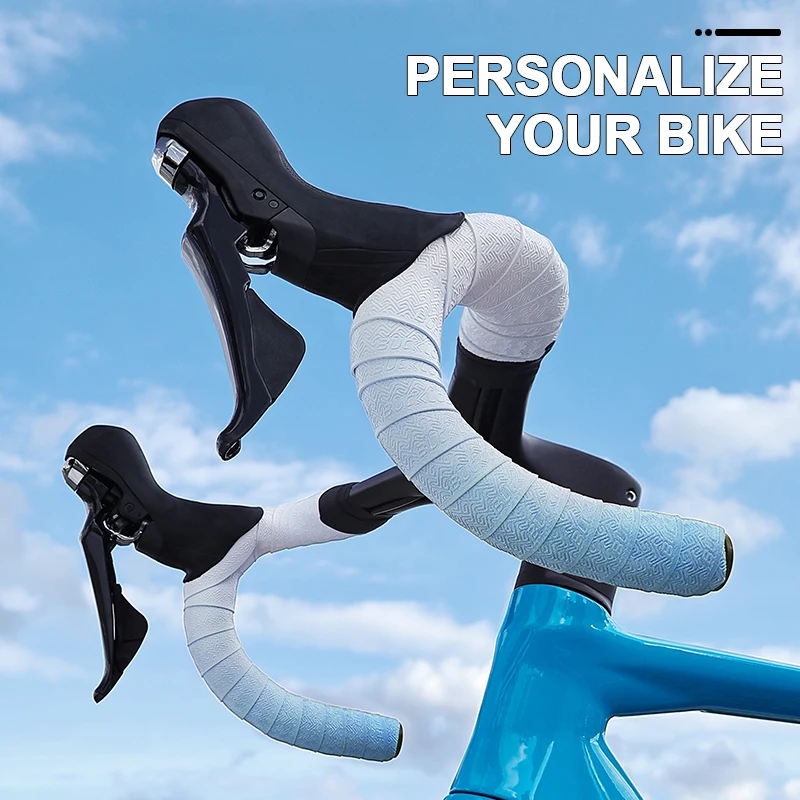 BUCKLOS Gradient-Color Bike Handlebar Tape Road Gravel Cycling Bar Tapes Non-Slip Soft Racing Handle Wrap Cuff Bicycle Bartape