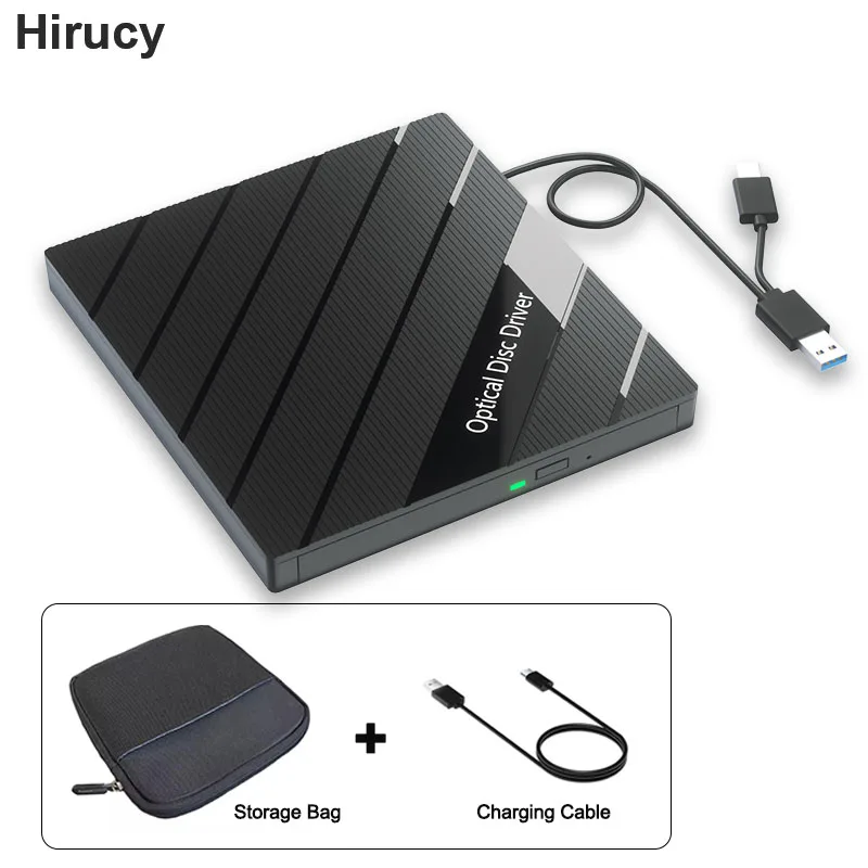 Imagem -06 - Bluray Externa Portátil com Bolsa Usb 3.0 Tipo-c bd Dvd Cd-rw Burner Escritor Leitor com sd Slots para Cartões tf Laptop pc Unidade