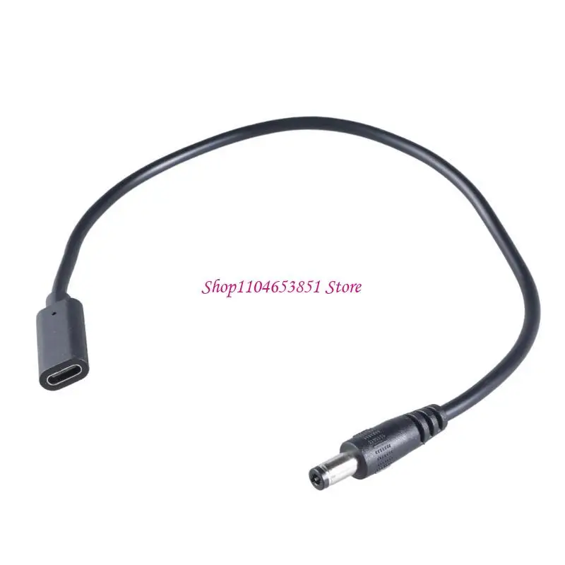 

USB C Female to 5.5mmx2.5mm Male 9V 12V 15V 20V Adapter Cable Line for Speaker