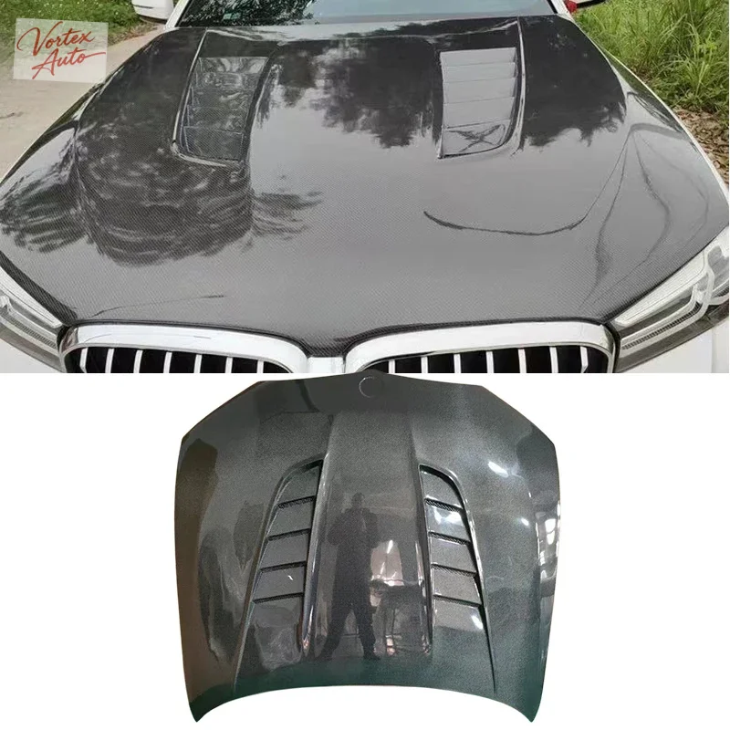 

For BMW 320i 325i 330i 335i G20 G28 Carbon Fiber Vented Engine Hood Bonnet M5 Style Lightweight Racing Performance Upgrade