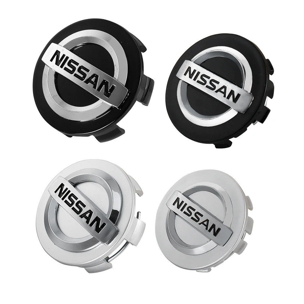 4Pcs Wheel Center Hub Caps Rims Cover Badge Car Accessories For Nissan X-trail Qashqai Note Juke Sentra Patrol Leaf Tiida Nismo