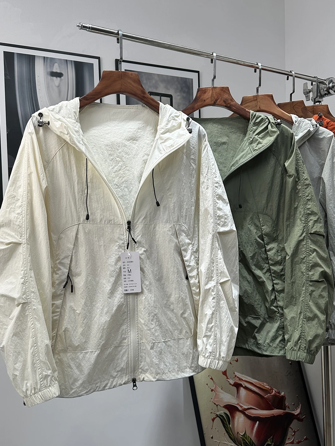 

Ultra-Lightweight Breathable UPF50+ Hat Outdoor Men's Summer Sun Protection Clothing Jaet Nylon Fabric Long Sve Zipper C...