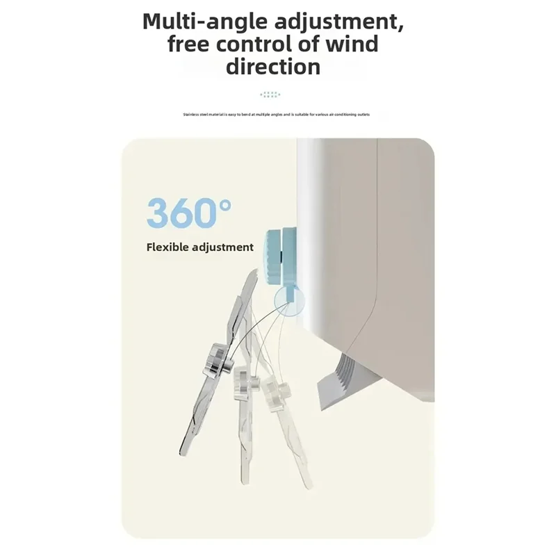 

ABRU-дефлектор вентиляционного отверстия, анти-прямой обдув на присоске, вытяжной вентилятор кондиционера, регулируемые углы ветра кондиционера