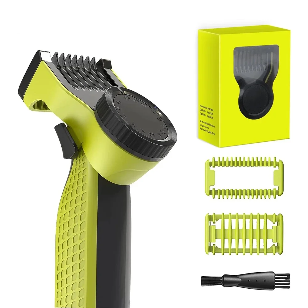 Kit de Pentes Guia 2026 para Barbeador Elétrico One Blade QP2520 QP2530 QP2630 QP2620 com 14 Comprimentos Ajustáveis