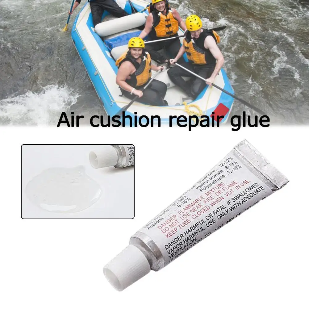 Kit de Réparation de Bateau Gonflable, Patchs Adhésifs en PVC pour Lit à Eau, Matelas Pneumatique, Jouet de Natation, Colle