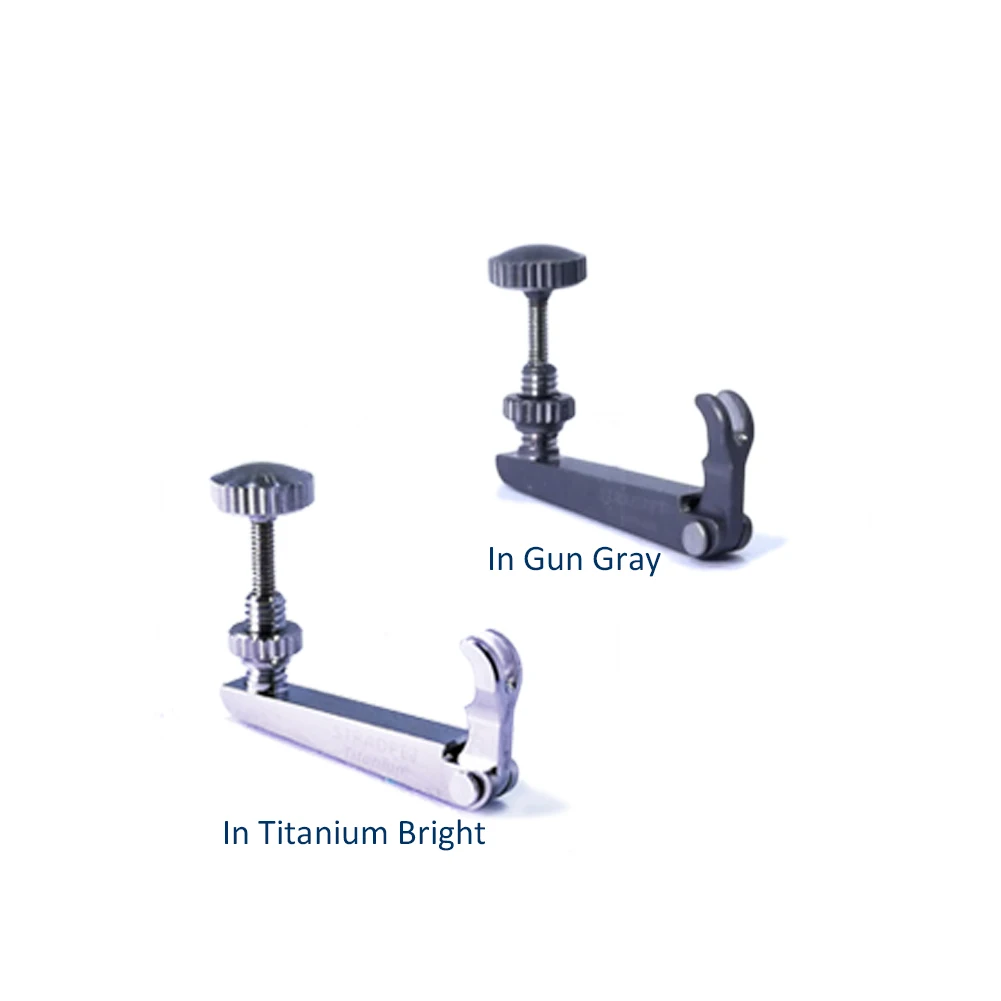 STRADPET Titanium Fine Tuner 2.0 with Wear-Resist Alloy Bolt in Titanium Bright or Gun-Gray, for Violin, String adjuster
