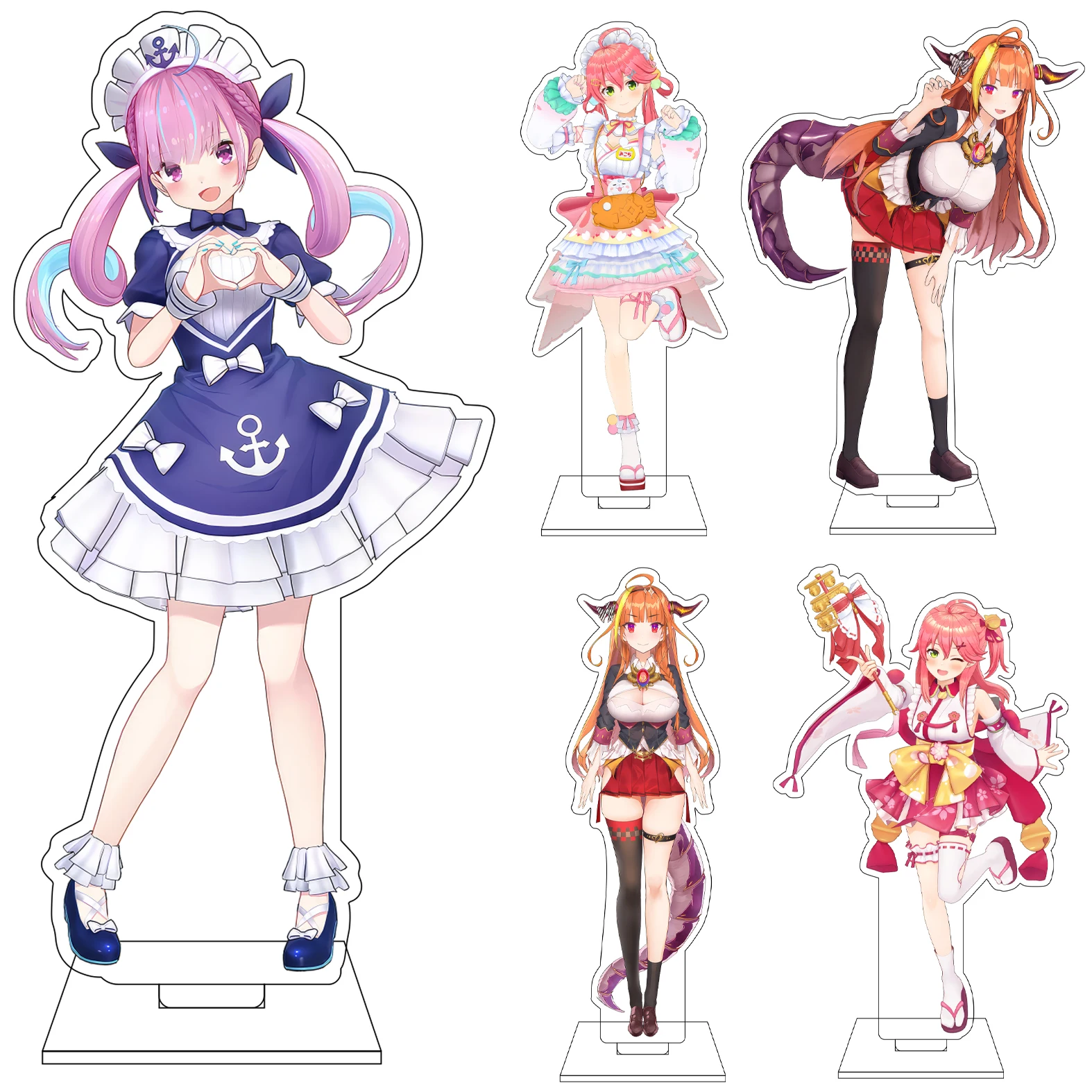 Figura Acrílica de Anime Hololive de 16 cm, Soporte para Figura, Hoshimachi Suisei, Natsuiro Matsuri, Robocosan, Akai Haato, Adornos, Regalos