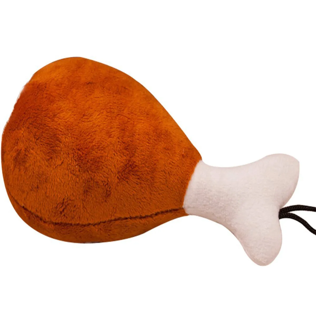 Pet Dog Cat Sound Emitting Chicken Drumstick 18x10cm Yellow 