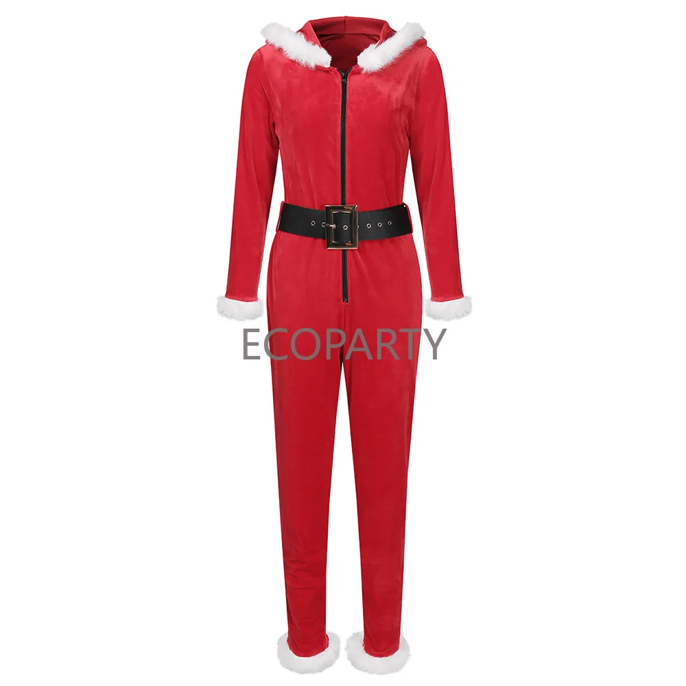 Drop ship 2023 wholesale clothes  Christmas Cospla xmas festival catsuit cosplay party wear jumpsuit Christmas costume for women