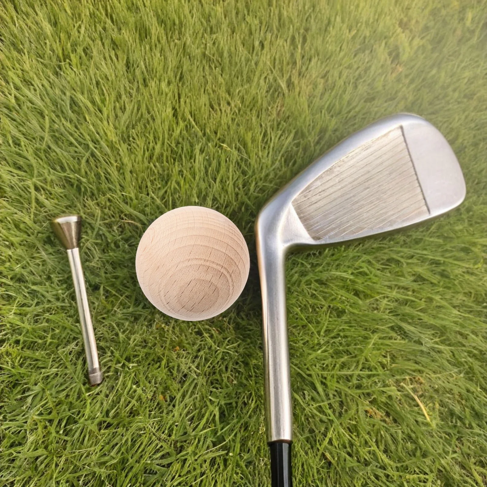 

5Pcs Beech Wood Croquet Balls Replacement Backyard Lawn Game Durable Unfinished Outdoor Ball for Sculpting Lawn Croquet Balls