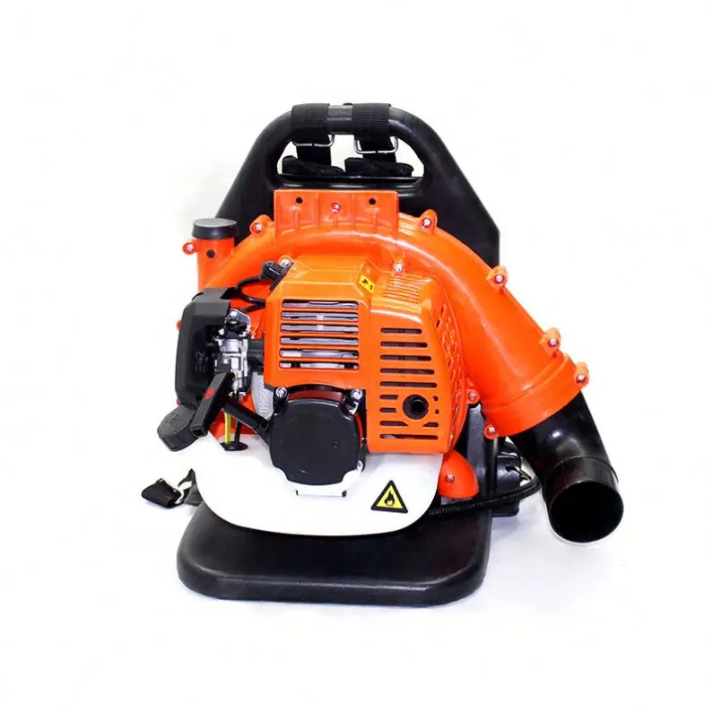 Industrial Gas Powered Backpack Leaf Blower with 76cc Engine and Aluminum Blade High Pressure Commercial Grade Equipment
