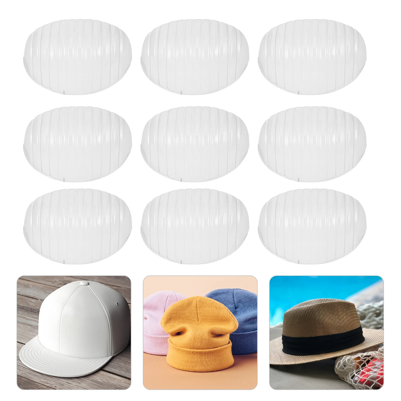 

50Pcs Baseball Cap Insert Baseball Cap Crown Inserts for Low Profile Caps Hat Shapers Ball Caps Liner Hat Padding Baseball Caps