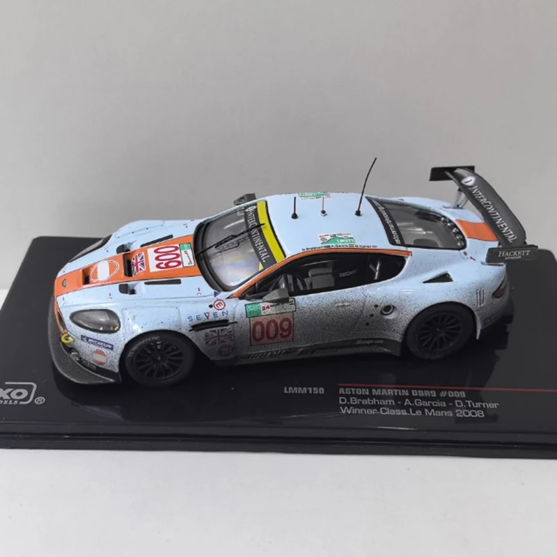 

IXO масштаб 1/43 AM DBR9 # 009 24 часа, имитация модели автомобиля из сплава, статическая коллекция, украшенные праздничными подарками, игрушки, сувенирный подарок