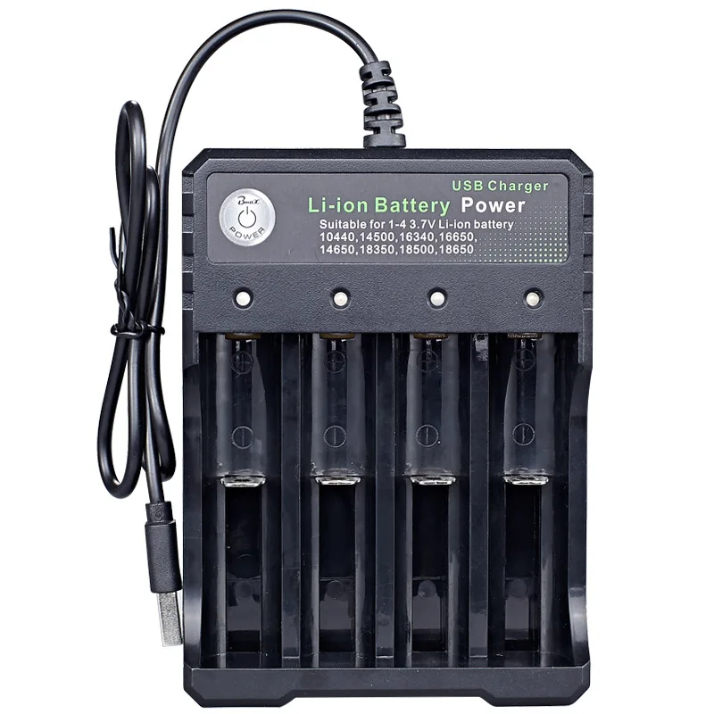 3.7V 18650 Charger Independent Charging Li-ion Battery Charger For 18350 16340 14500 10440 14500 16340 16650 14650 18350 18500