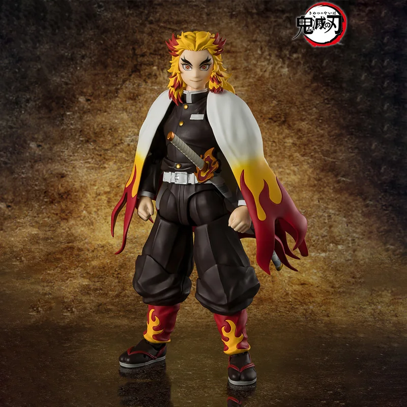 الصندوق الأصلي بانداي SHF شيطان القاتل كيوجورو رينجوكو مجموعة الشكل النهائي أطقم منمذجة أنيمي لعبة الحركة الكاملة هدايا للأطفال في صدمة #4