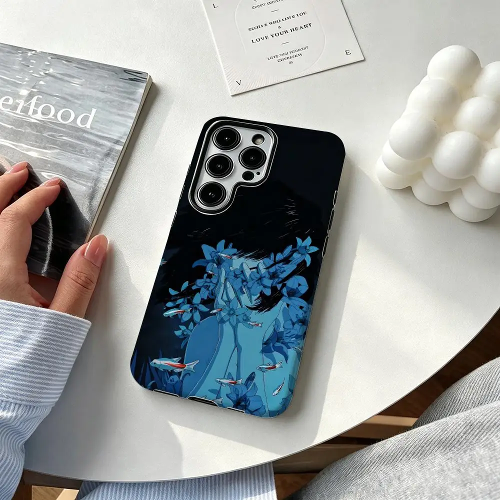 New The Ghost in the Shell cool Phone Case For Samsung Galaxy S25 S24 S23 S22 S21 Plus Ultra 2-in-1 Glossy shell