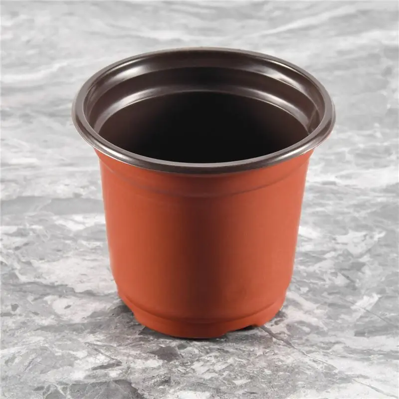 

ABKJ-200Pcs 4 Inch Plastic Flower Seedlings Nursery Supplies Planter Pot/Pots Containers Seed Starting Pots Planting Pots