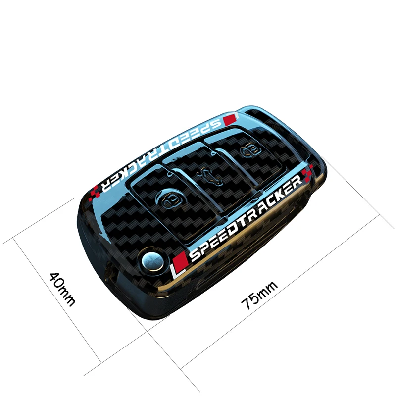 Mode ABS Carbon Faser Auto Schlüssel Fall Abdeckung Für Audi C6 R8 A1 A3 Q3 A4 A5 Q5 A6 S6 a7 B6 B7 B8 8P 8V 8L TT RS Sline – Detail 3