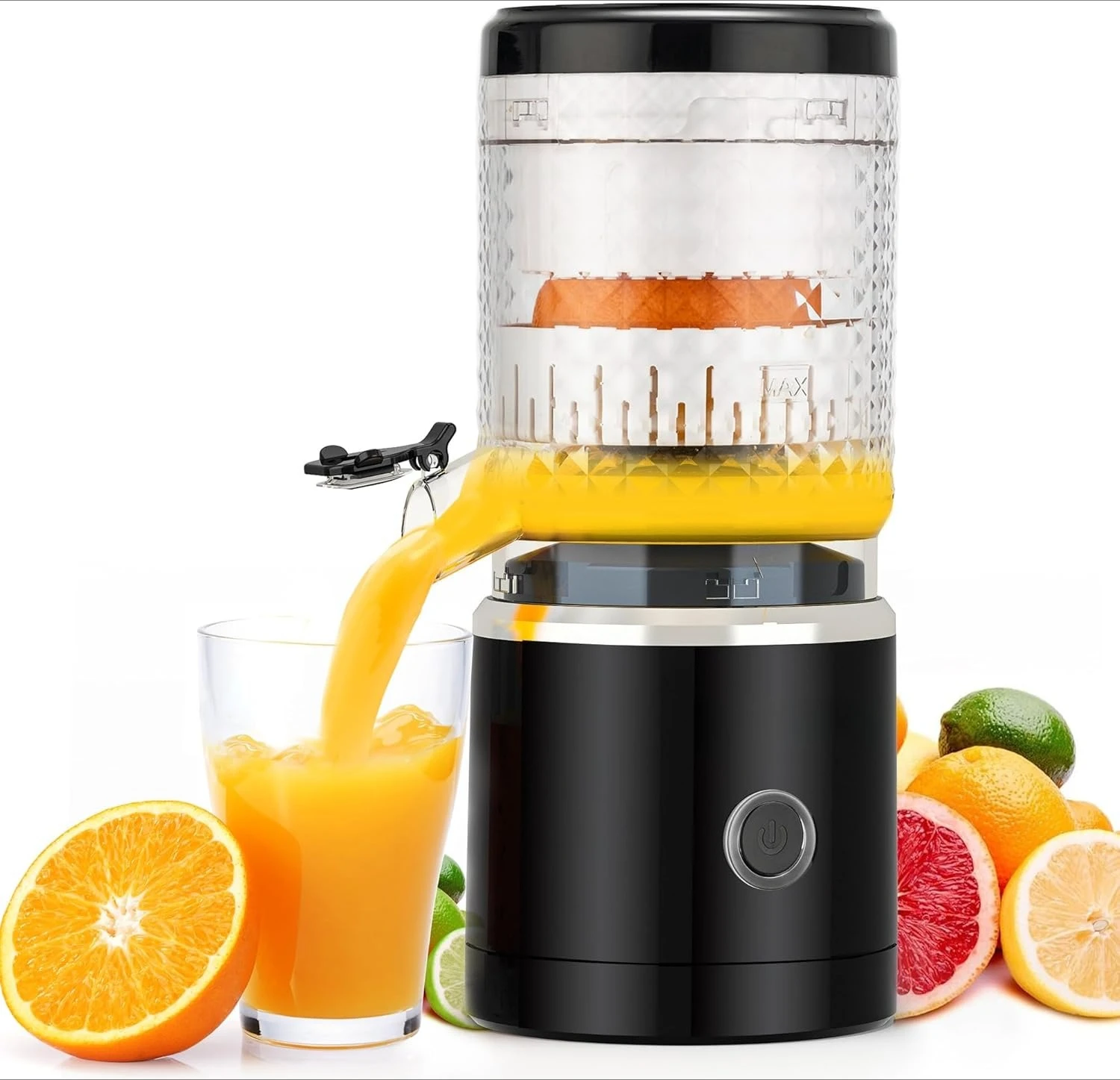 

Electric Citrus Juicer Machines with USB Rechargeable Portable Compact Electric Juicer One Touch Operation Easy to Clean