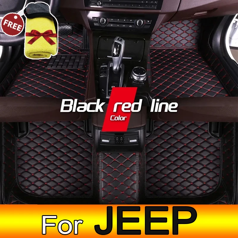 Car Floor Mats For JEEP Renegade Liberty wangler TJ Gladiator Car Accessories