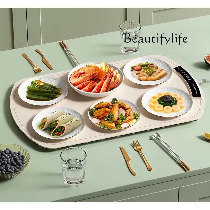 X Vegetable Warming Board Hot Dishes Household Dining Table Mat Heating Plate Folding Multifunctional Meal Insulation Board