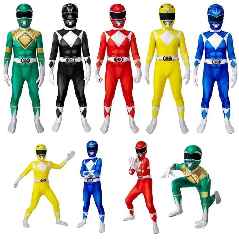 Cosplay de super-héros Samurai Sentai Shinkinger pour hommes et garçons, Sn66 Kids Power Morpher, Fantrenfor, Gelmask pour Halloween, Jumpw