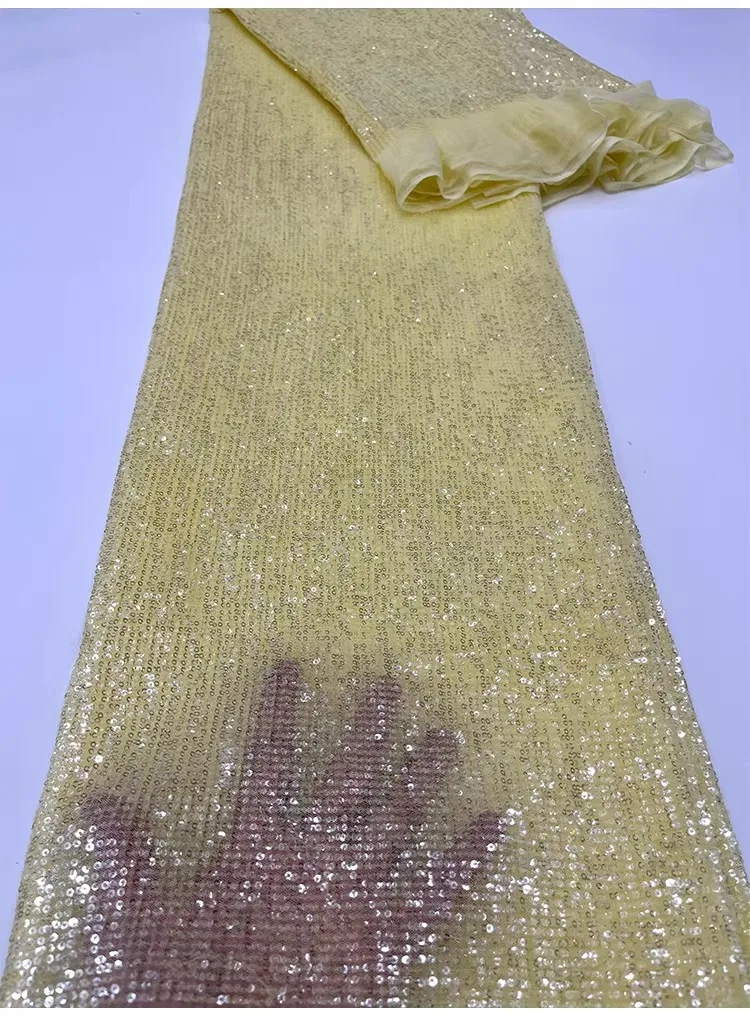 

1 ярд, изысканная полная ширина, маленькая вышивка бисером и блестками, роскошная марлевая ткань, модный дизайн, свадебное платье, ткань для шитья своими руками