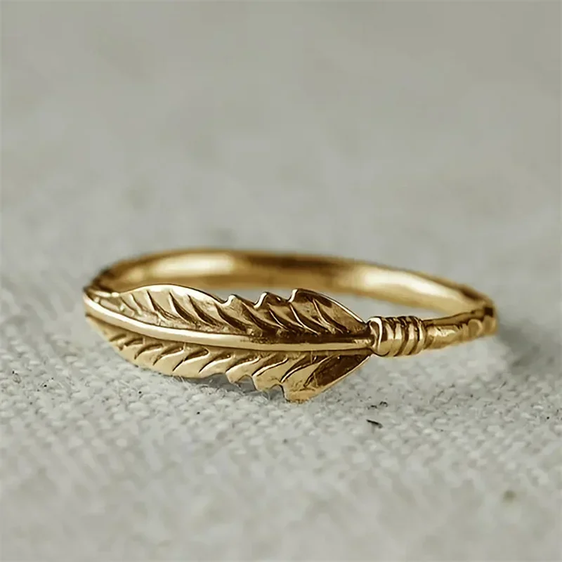 Women Wing Rings 3 Metal Colors Simple Stylish Girls Finger Accessories Chic Female Friend  Fashion Jewelry Hot Sale