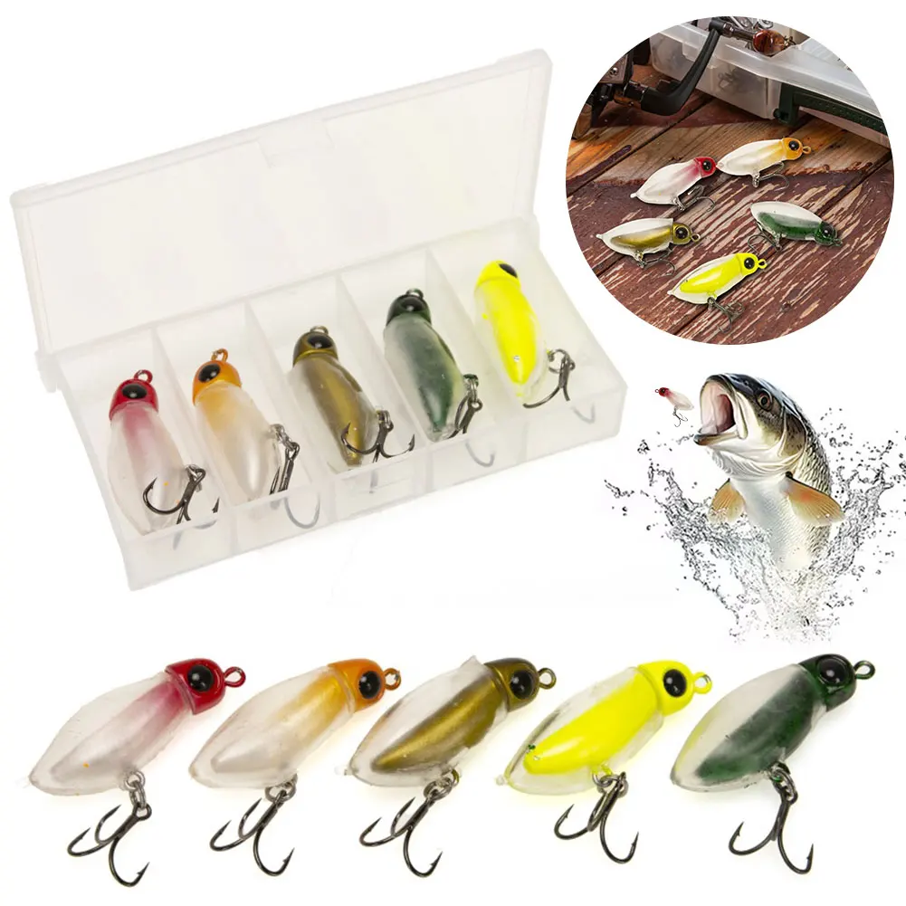 5-pcs-isca-de-pesca-combo-flutuante-micro-isca-luminosa-silicone-camarao-iscas-t-tail-swimbait-com-gancho-de-agua-doce-isca-artificial