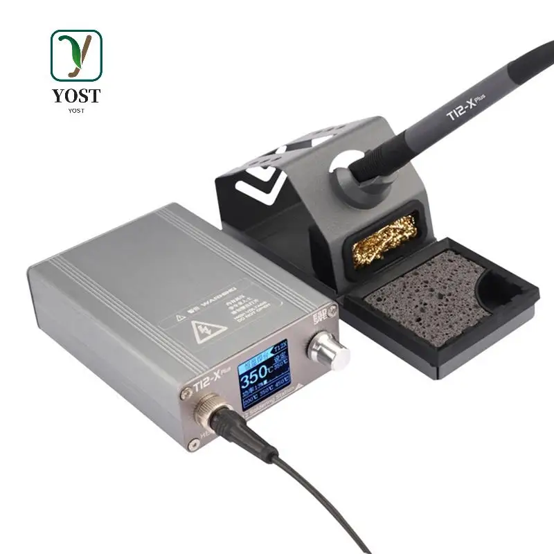 

YOST-T12-X Plus Solder Station 75W Display Constant Temperature With T12 Tips For Mobile Phone Repair Welding Tools