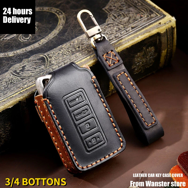 3/4 Buttons Leather Car Key Case Cover For Lexus IS ES GS RC NX RX LX 200 250 350 GX LS UX GS 260 300 NX200 NX300 RX350 ES300 