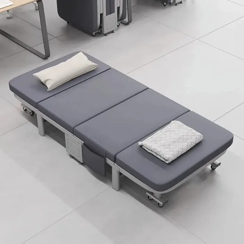 Office Folding Bed Single Bed, Home Lunch Break Nap Bed Portable Simple Hospital Escort Camp Bed