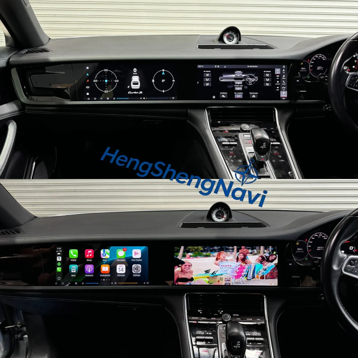

RHD LHD Dual 12.3" CarPlay Auto Car Radio For Porsche Panamera 971 2010-2023 Android 14 Multimedia Stereo Player GPS Head Unit
