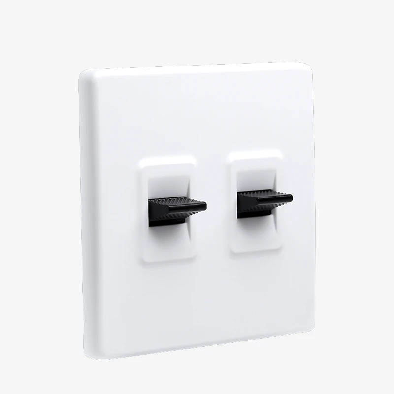 

Тумблер настенного светильника для улучшения дома, высококачественная матовая белая панель ПК, розетка европейского стандарта 86, тип